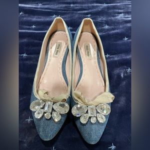 Denim Miu Miu shoes